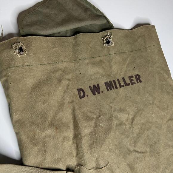 Vintage Military Canvas Sea Bag Duffel Made in Japan – Army Navy – 1950s–70s - Picture 8 of 9